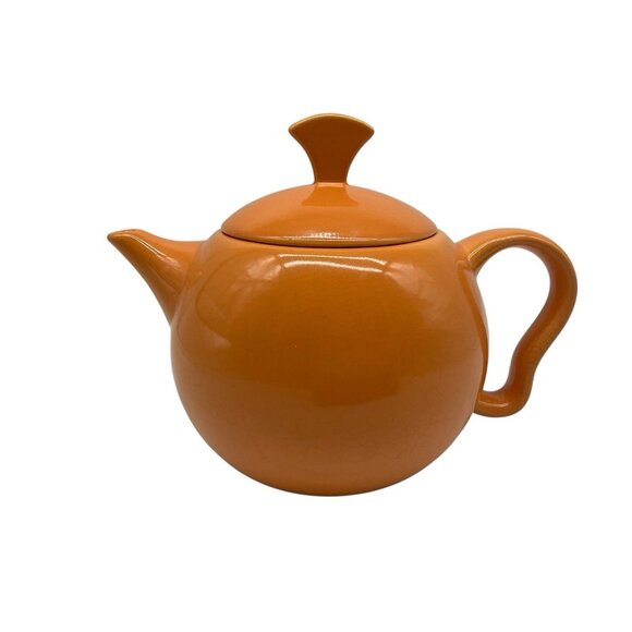Orange MCM Teapot Made in the USA Serveware Teapots Collectible - Picture 1 of 14